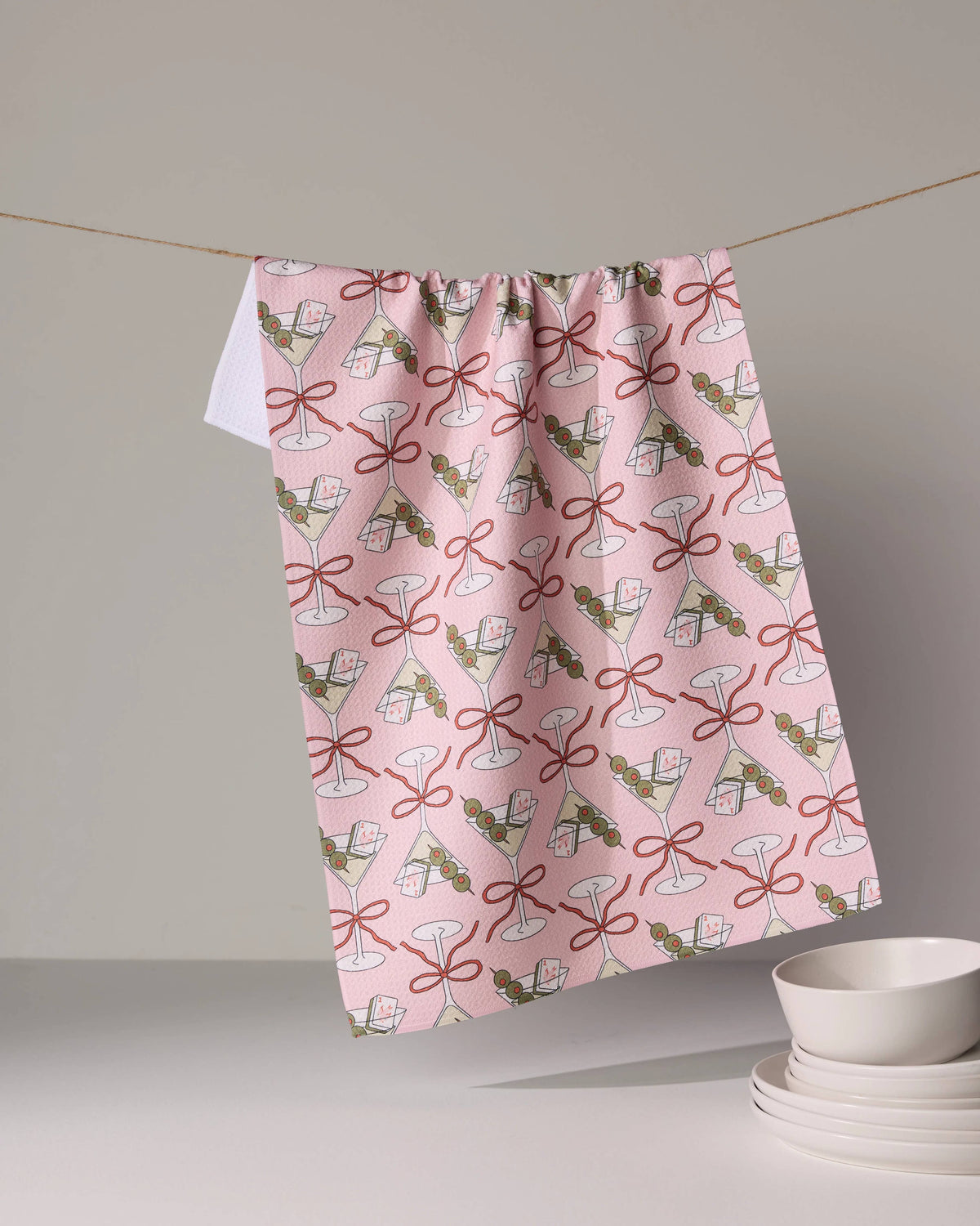 Flower-tinis Tea Towel - Mahjong