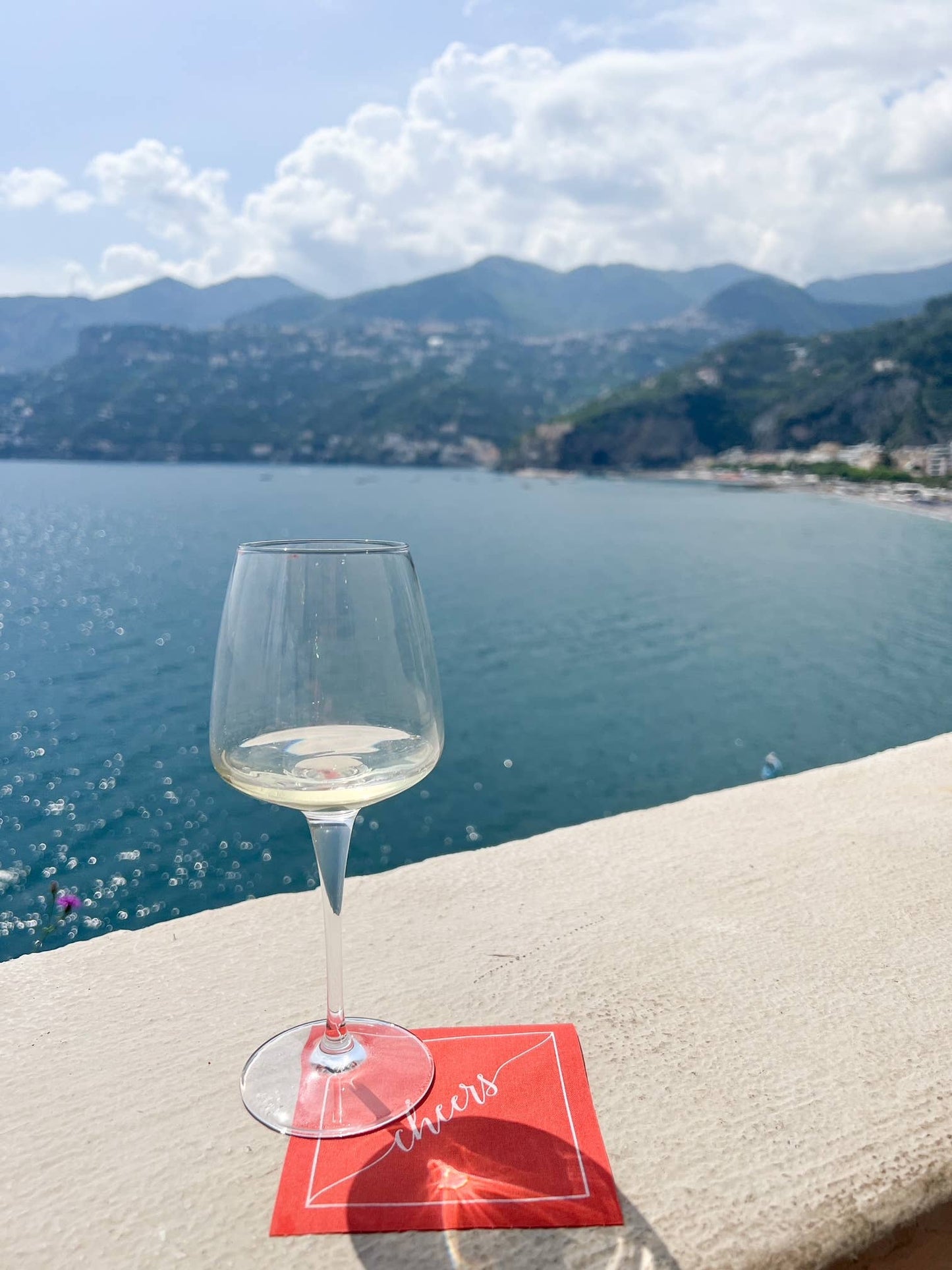 Late Sunset Cheers Luxury Disposable Cotton Napkins