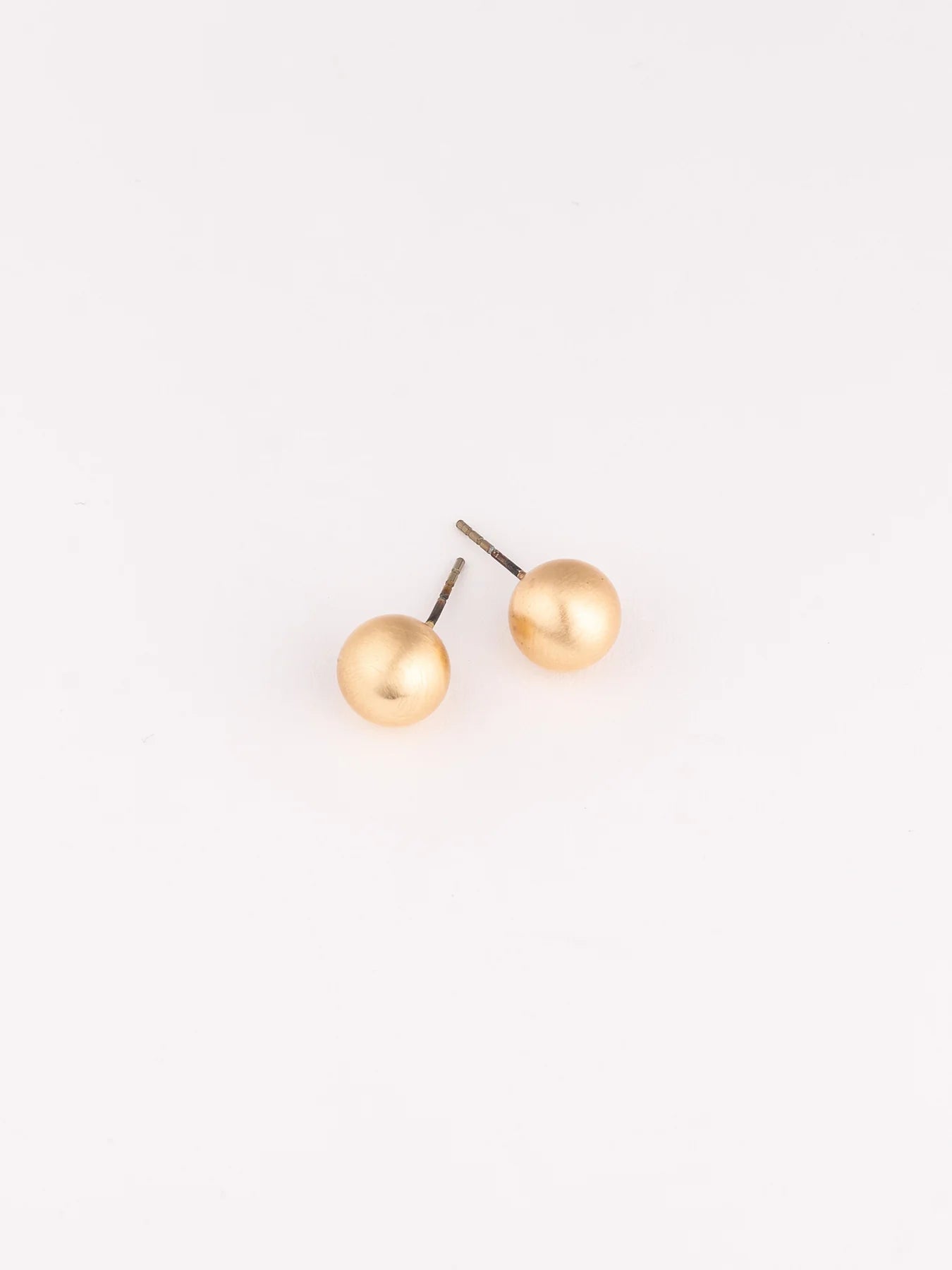 Grenada Gold Medium Brushed Earrings