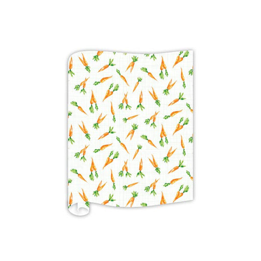 Handpainted Carrots Pattern Table Runner