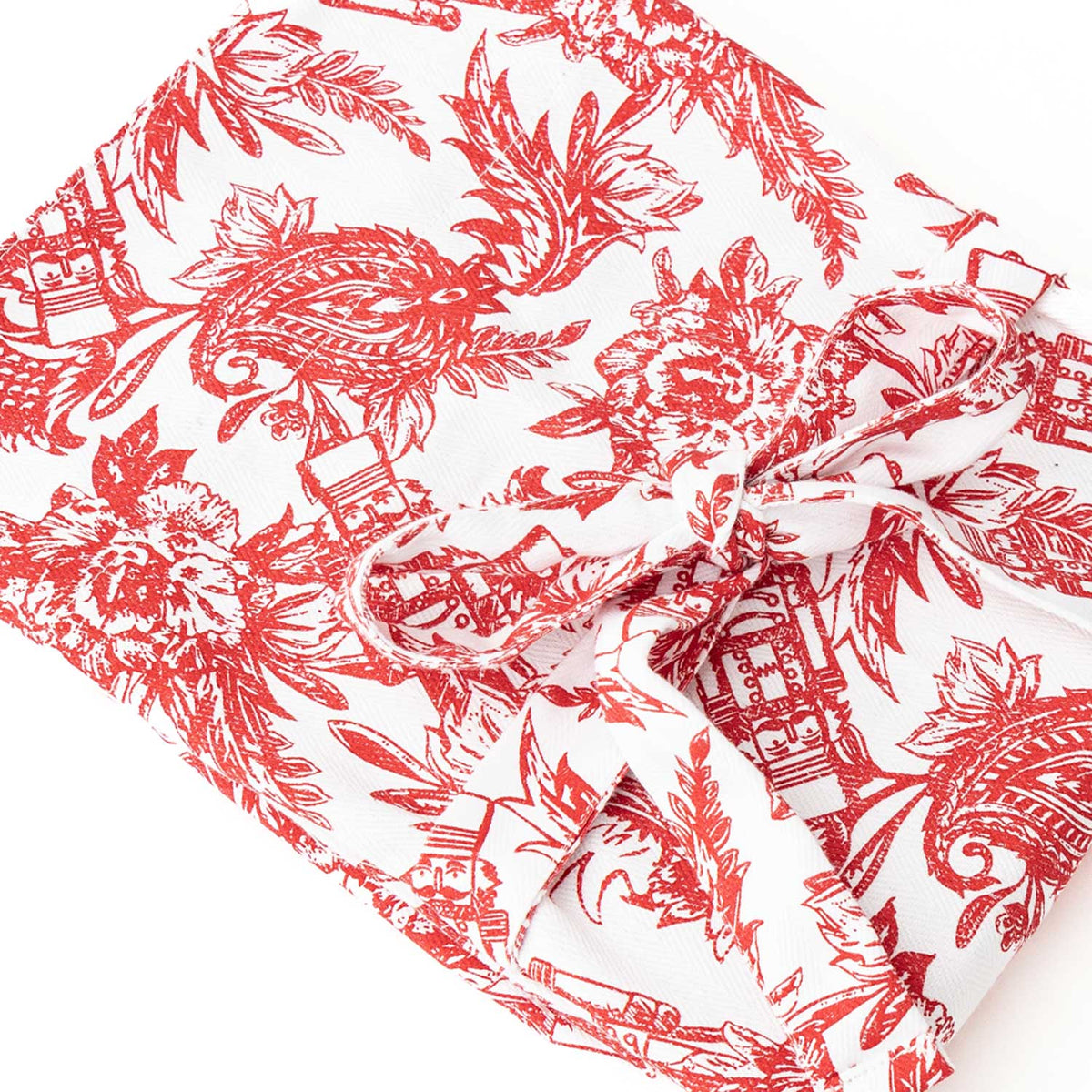 Nutcracker Toile Cotton Kitchen Apron