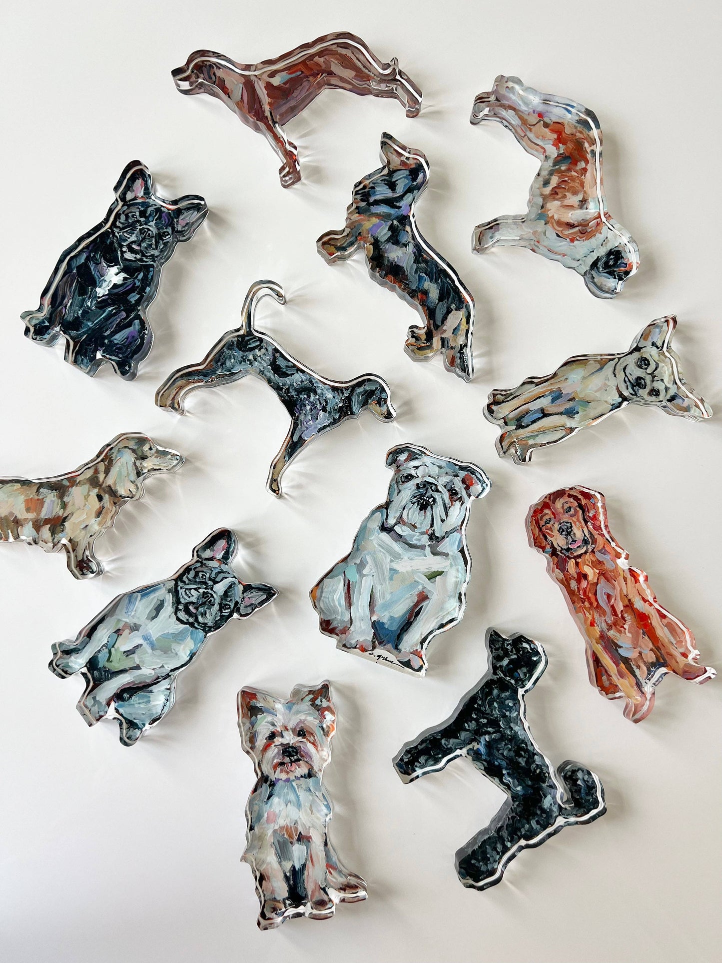Dachshund Black & Tan Mini Long-haired Acrylic