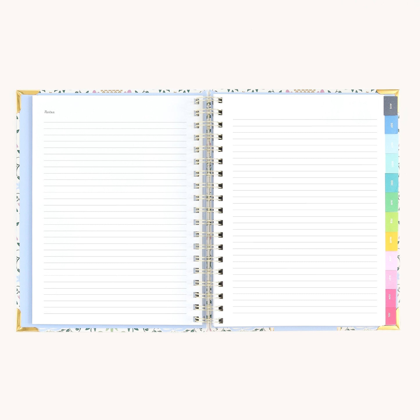 2026-2027 Spiral Weekly Simplified Planner - Pineapple Charm