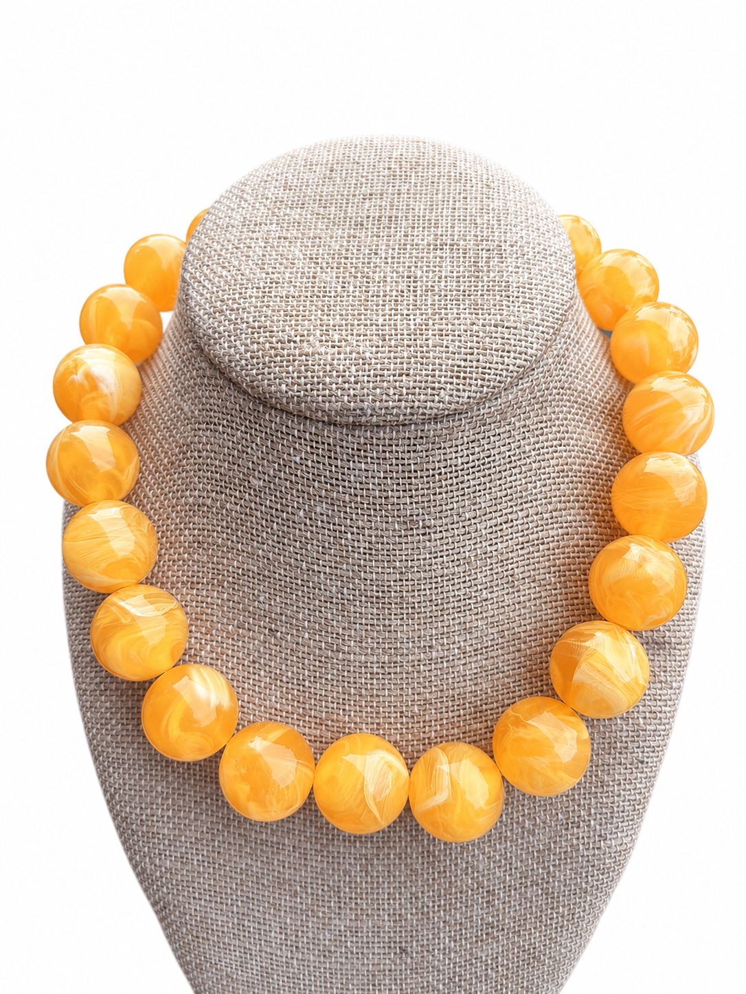 Golden Yellow Bauble Necklace