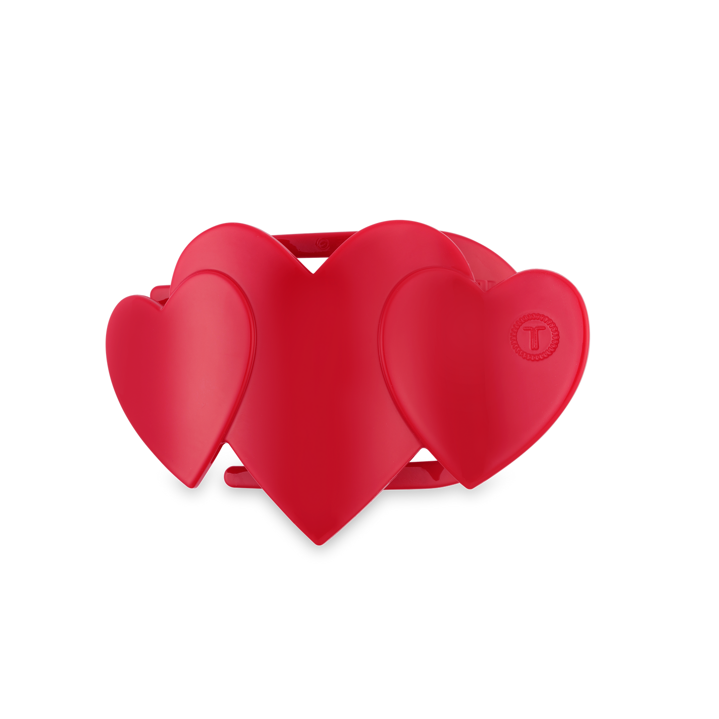 Flat Hair Clip | Small | Red Heart to Heart