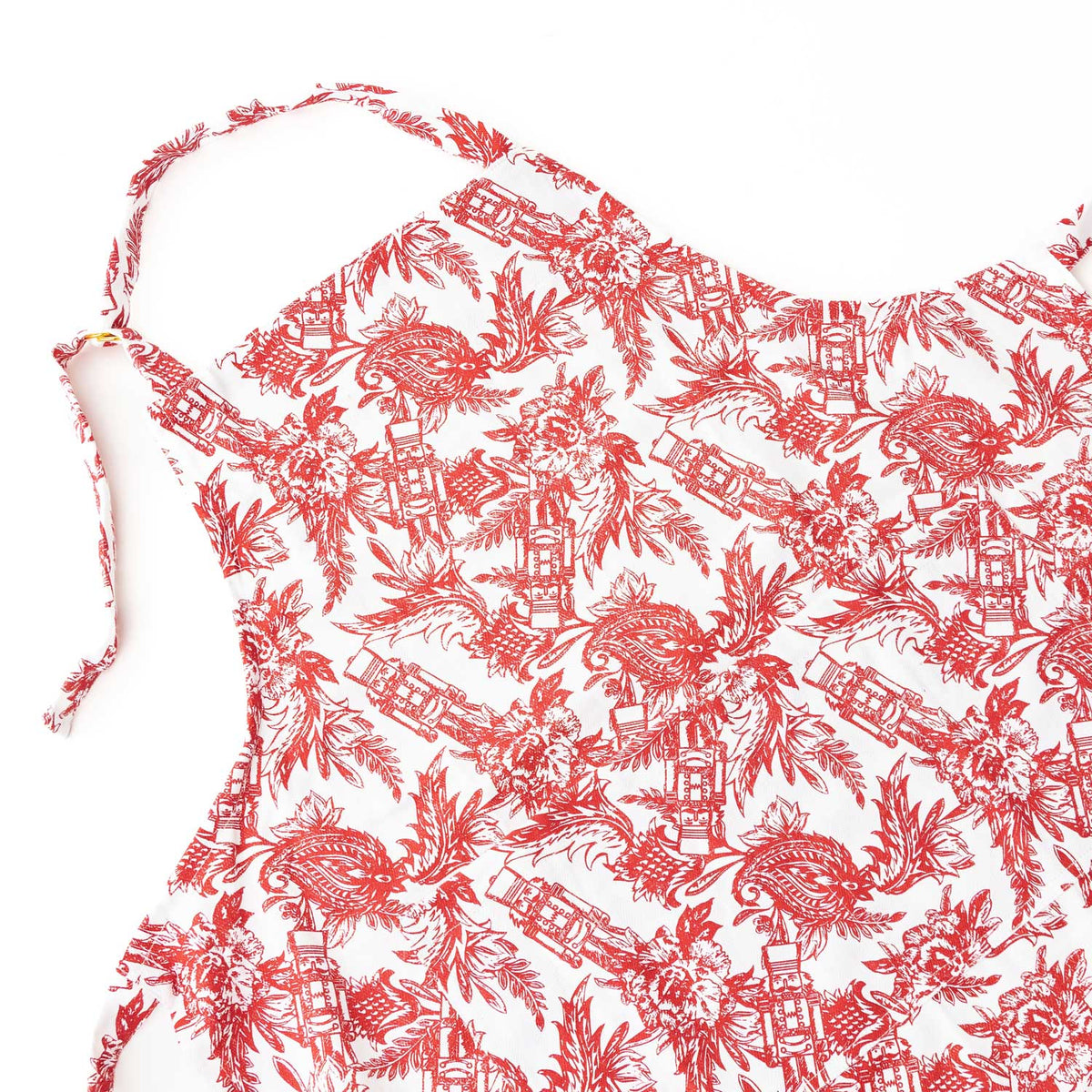 Nutcracker Toile Cotton Kitchen Apron