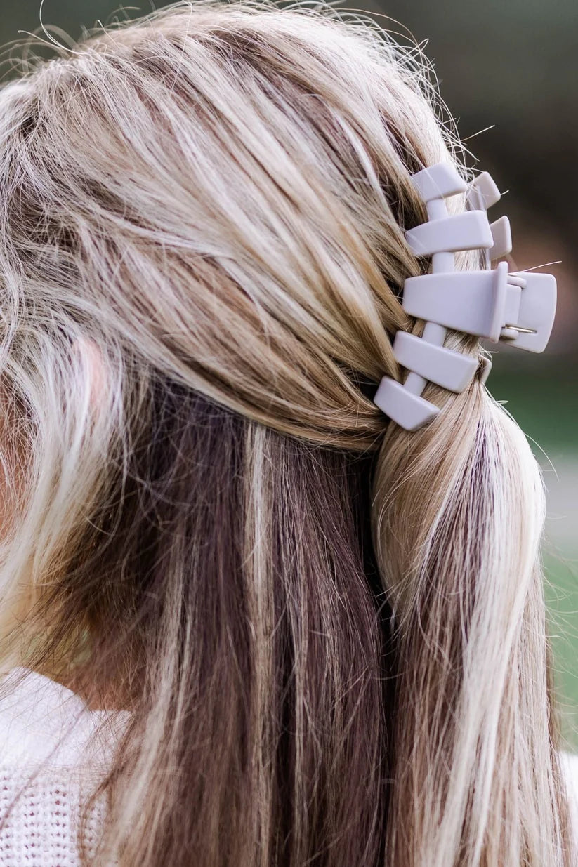 Silver Flames Classic Claw Clip