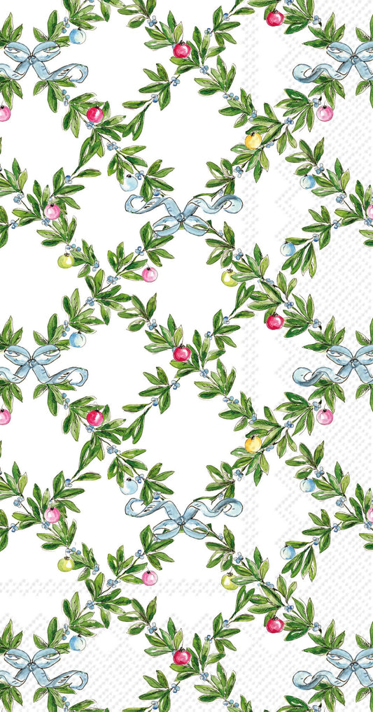 Paper Guest Towels 20ct Boxwood Ornaments Christmas