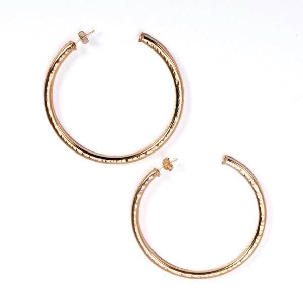 Hammered Everybody's Favorite Hoop Earrings