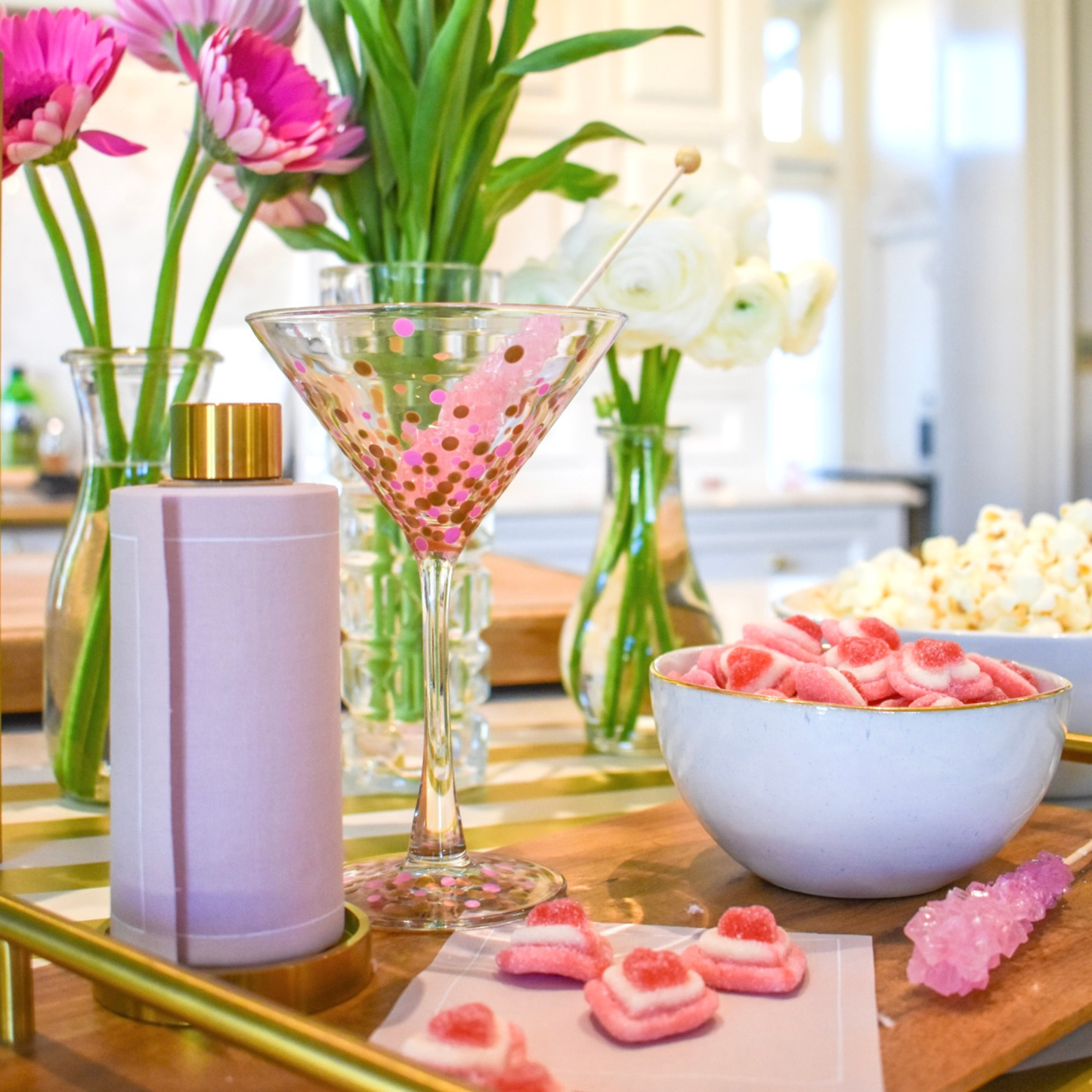 Cotton Cocktail Napkin Roll Light Crush (Soft Blush)