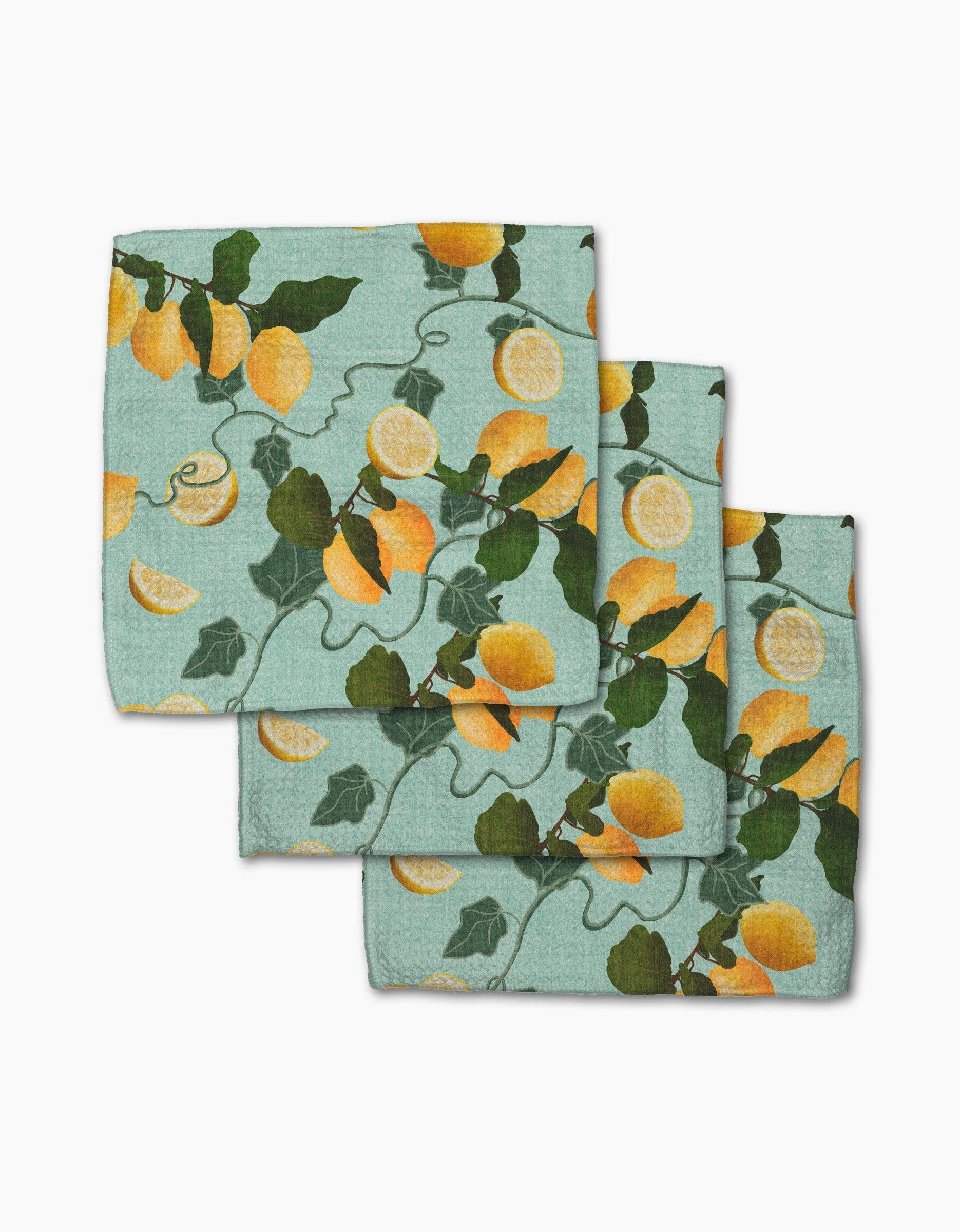 Geometry Amalfi Lemon Dishcloth - Thumbnail 3