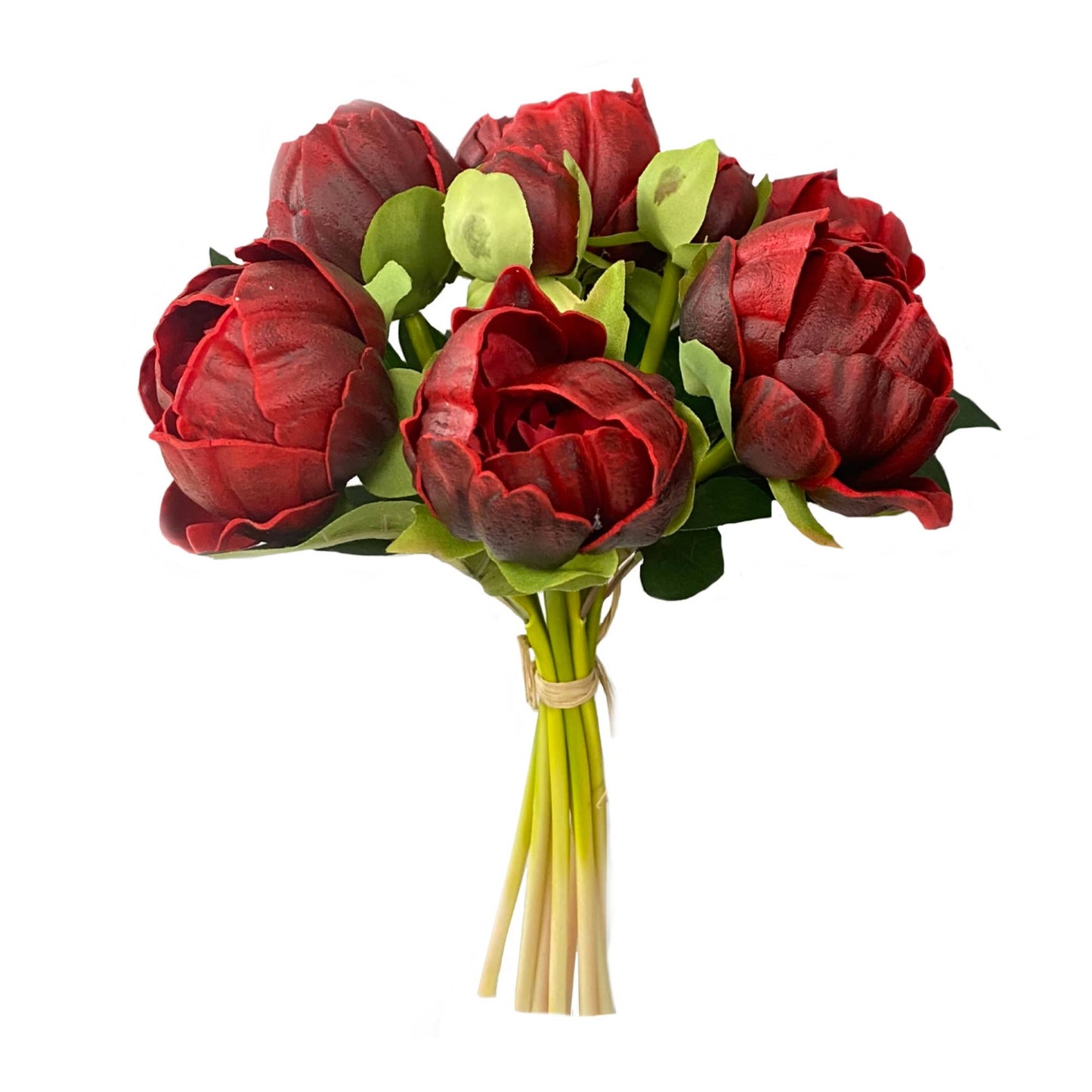10.5" Real touch artificial Peony bundle-8 Flowers and buds