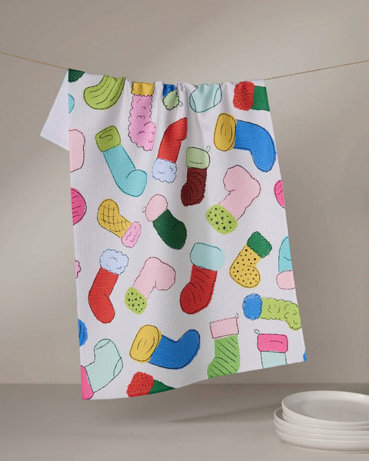 Silly Stockings Tea Towel