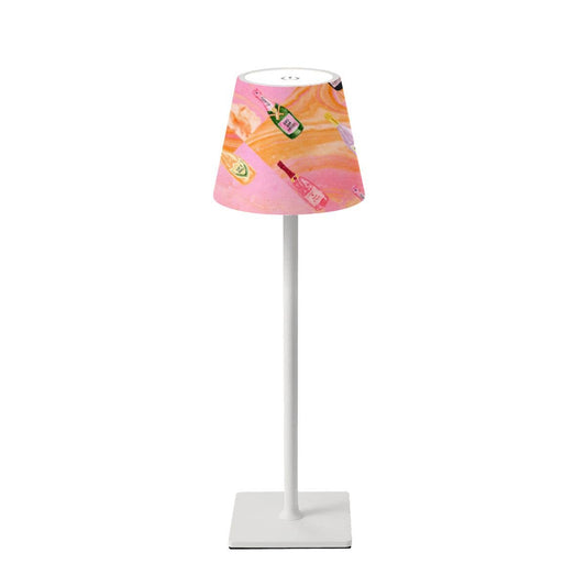 Champagne Mahjong LED Table Lamp – Poppin’ Bottles Pattern
