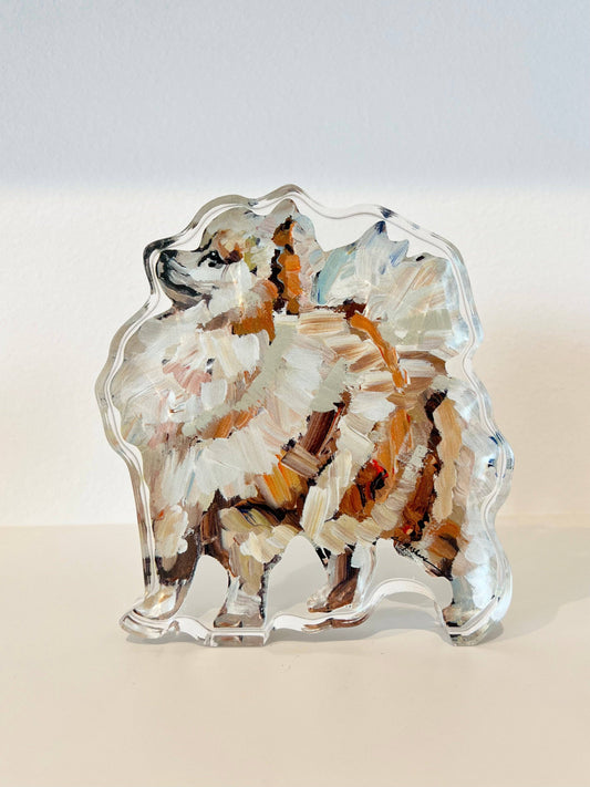 Pomeranian Acrylic Block
