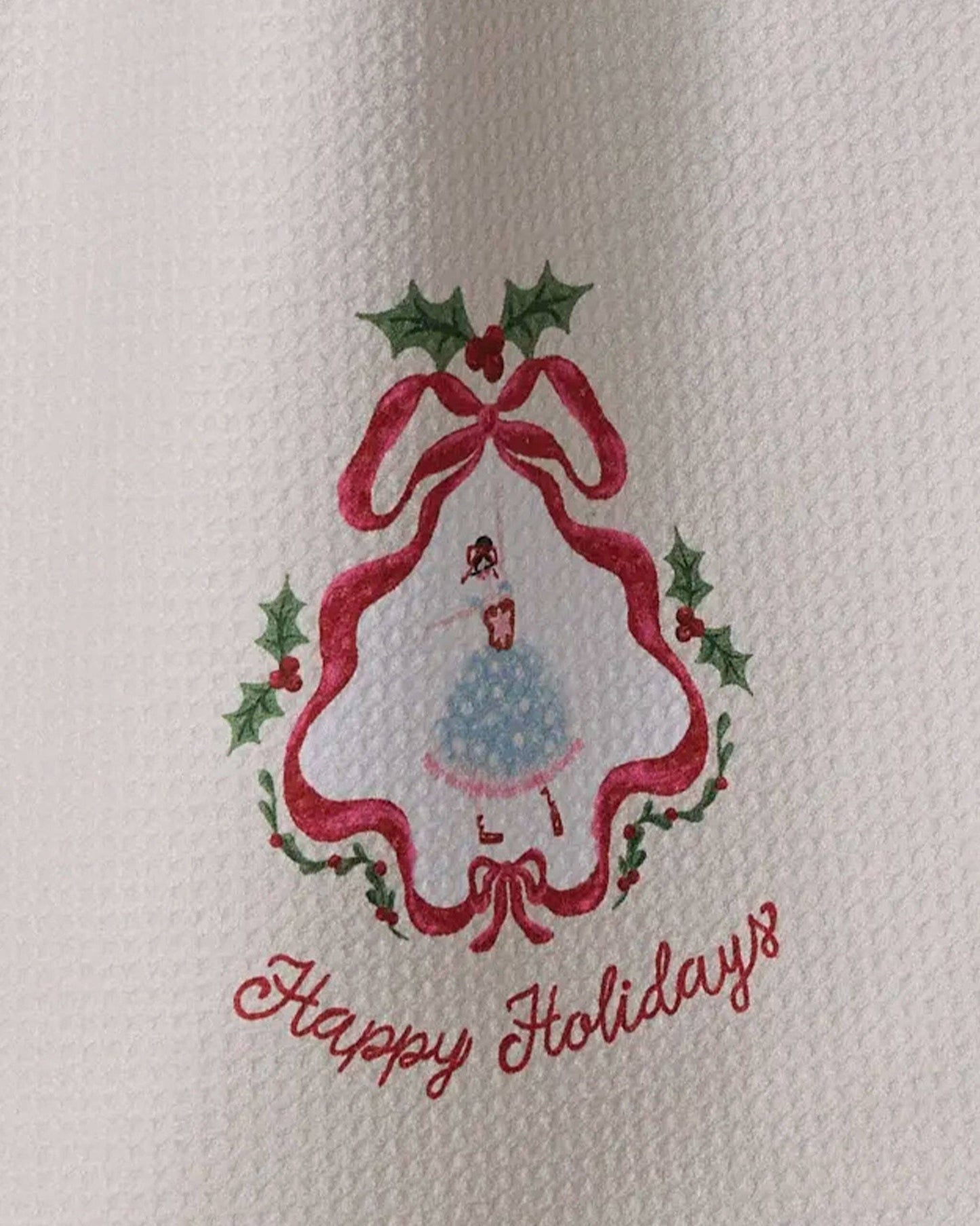 Winter Ballerina Tea Towel