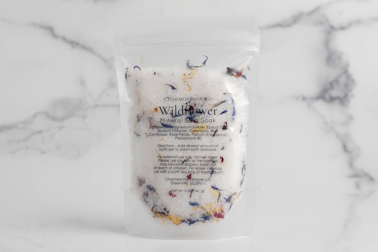 Wildflower Botanical Bath Soak Pouch | Branded & Unlabeled