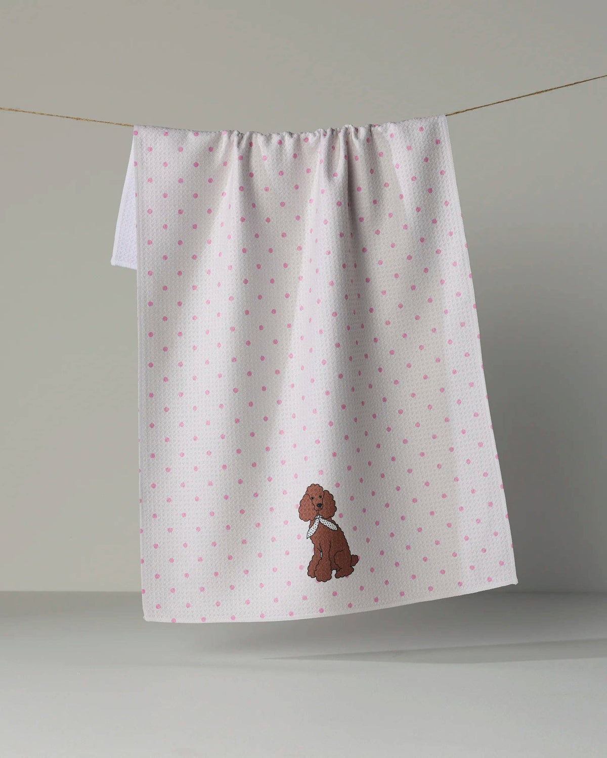 Poodle Charm Tea Towel