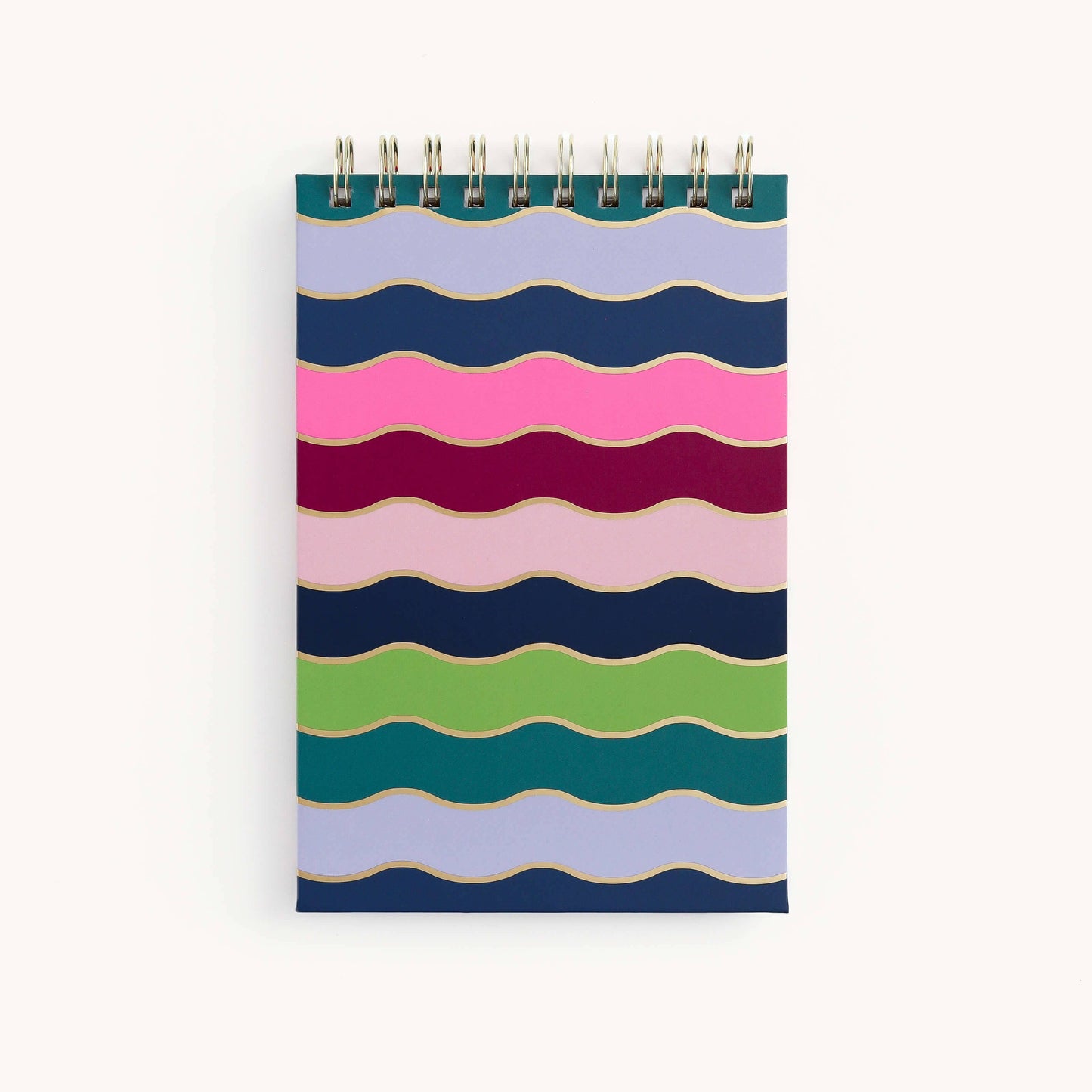 Rainbow Row Top Spiral Notepad