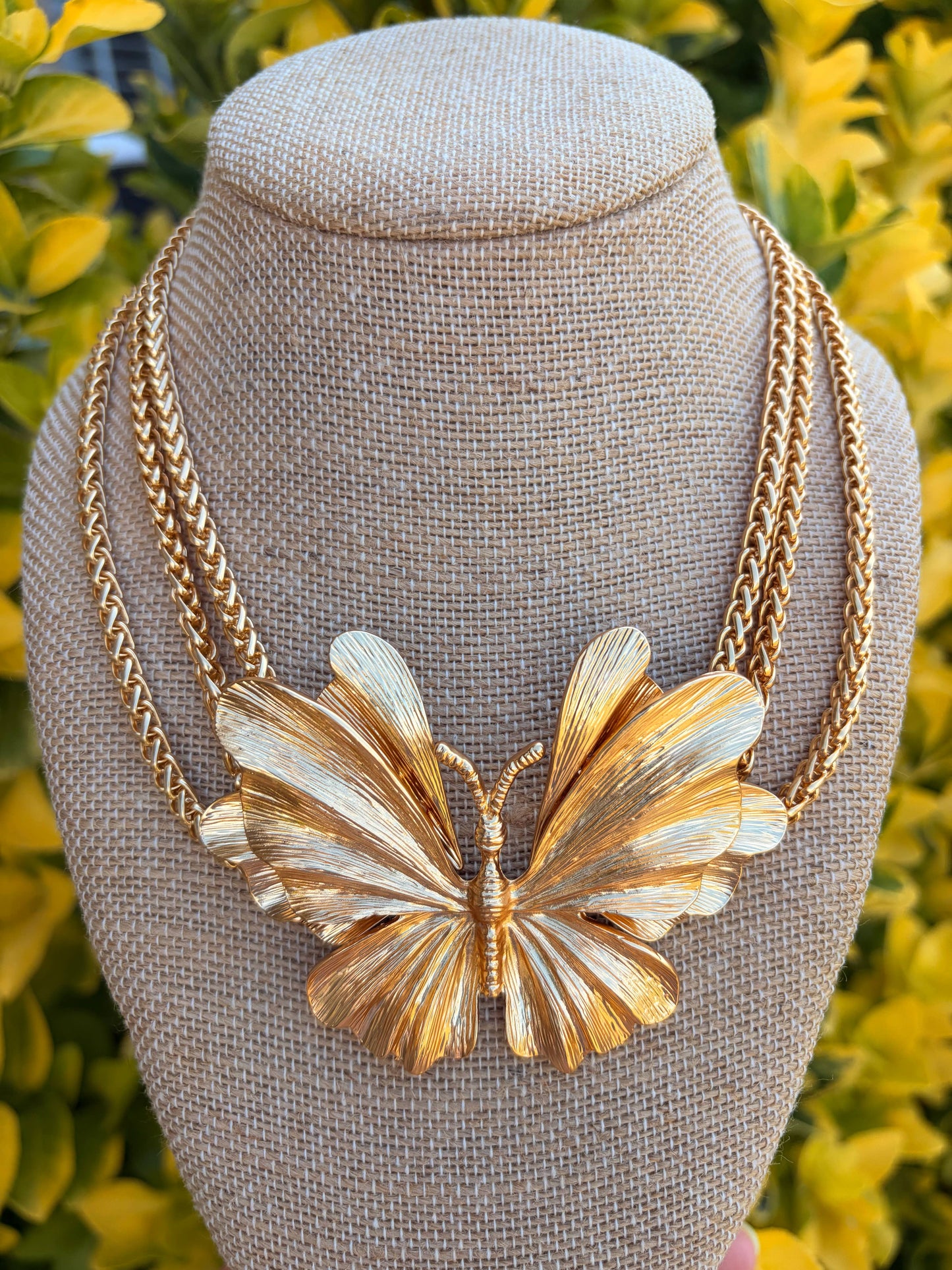 Layered Butterfly Necklace