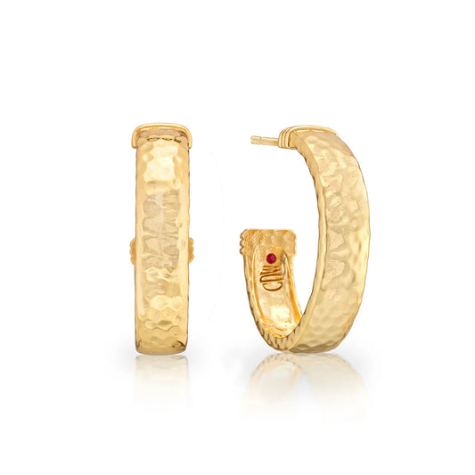 Cleopatra Classic Medium Hoops - Gold