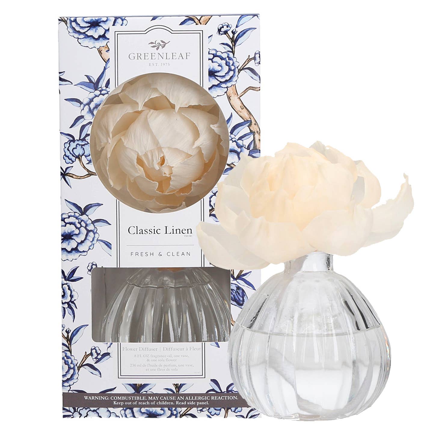 Classic Linen Flower Diffuser| Americana Summer