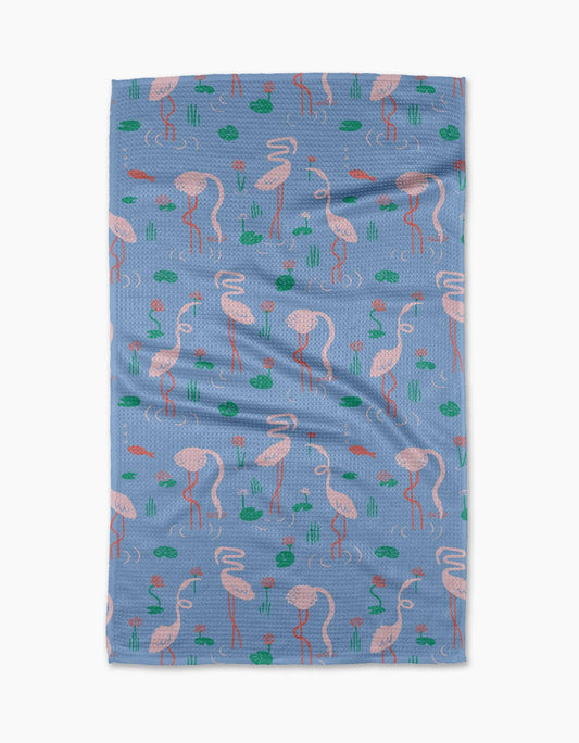 Flirty Flamingo Tea Towel
