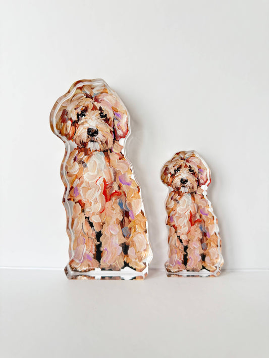 Goldendoodle Classic Acrylic Block