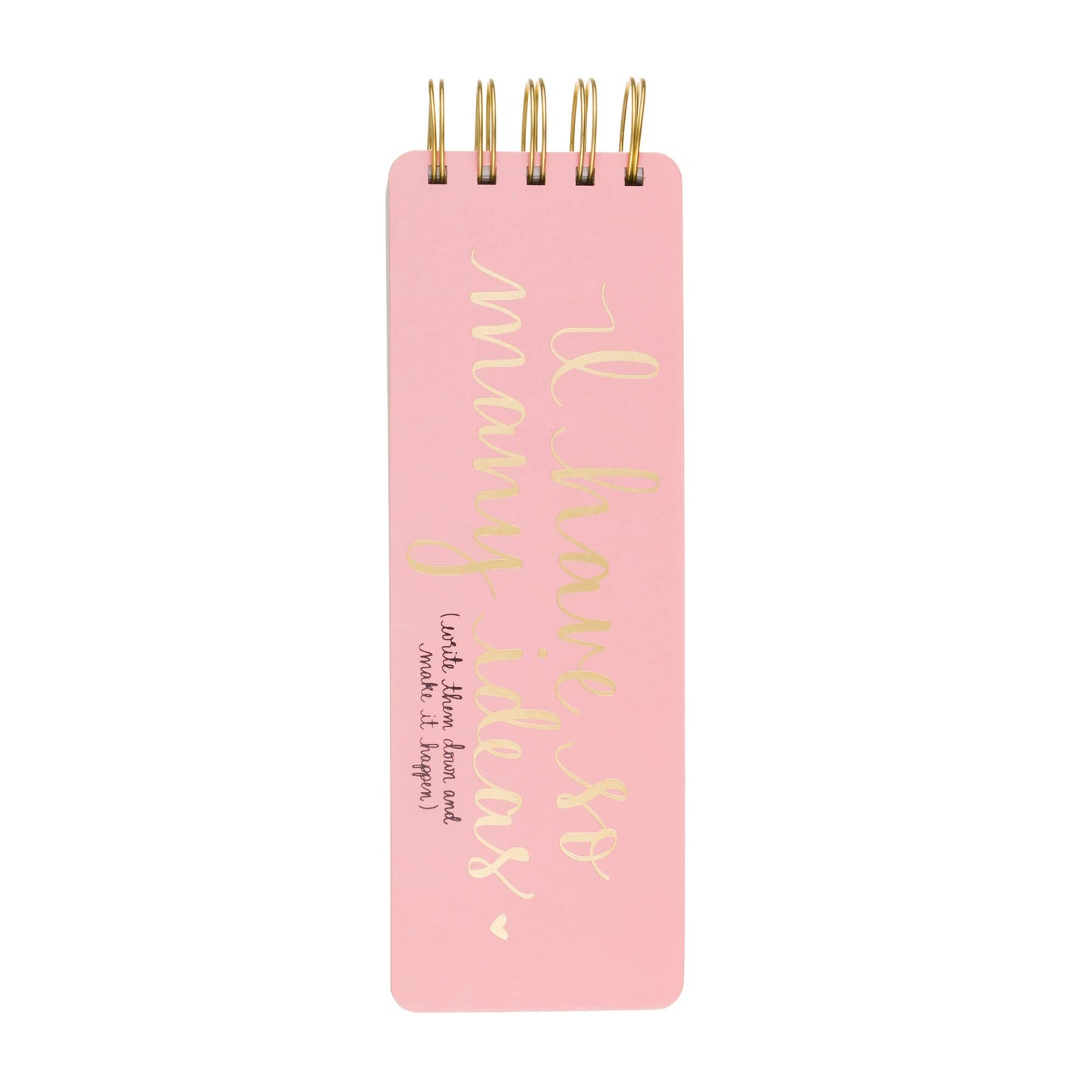 Dayna Lee Spiral Memo Pad Pink I Have So Many Ideas 3x9