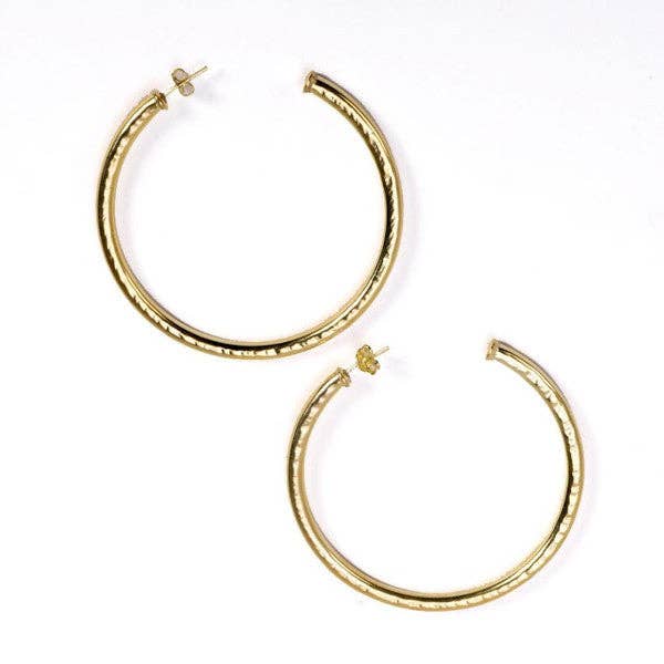 Hammered Everybody's Favorite Hoop Earrings