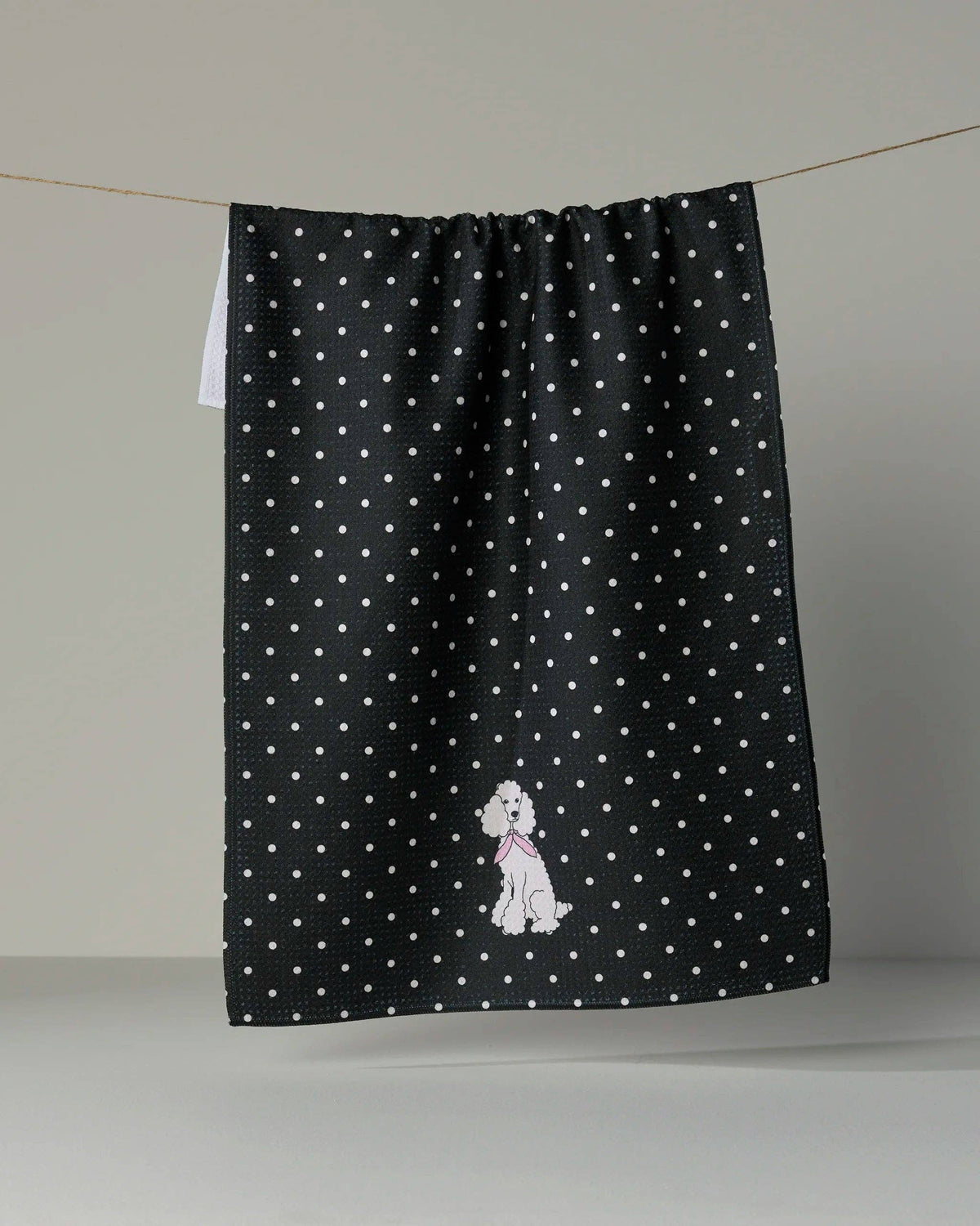 Poodle Charm Tea Towel