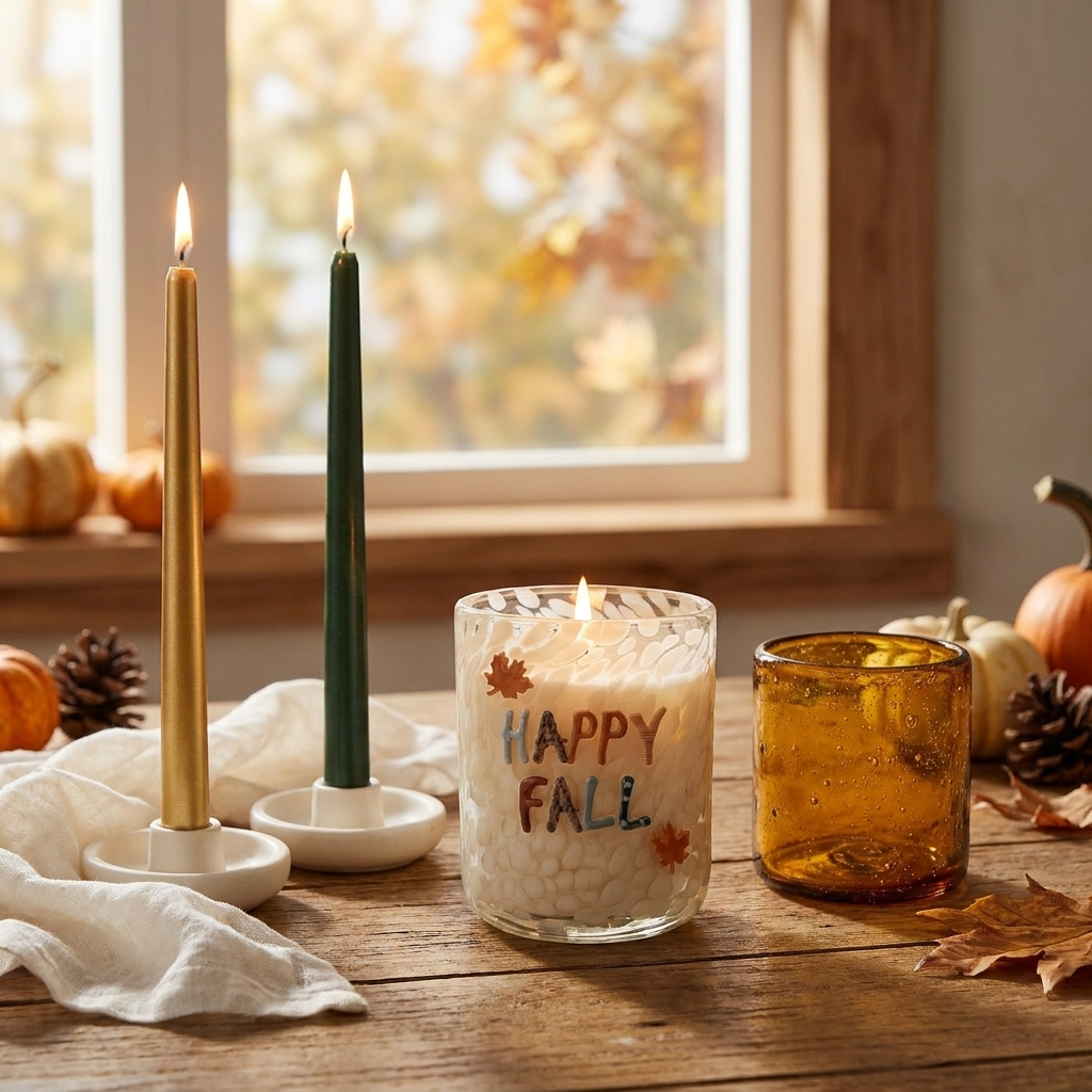 Happy Fall 12oz Icon Candle