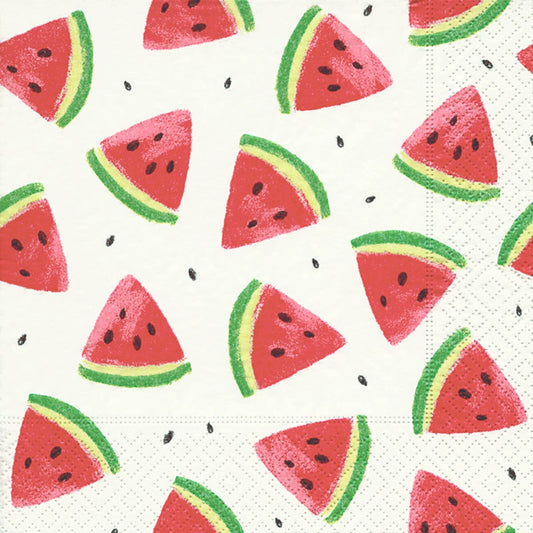 Paper Cocktail Napkins Pack of 20 Watermelon Wedges