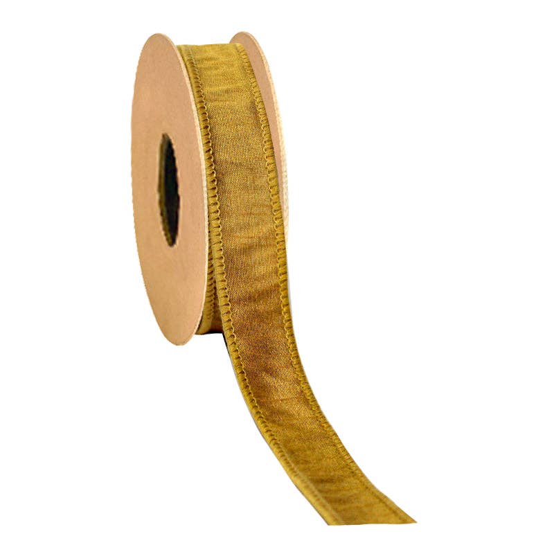 1" Wired Dupioni Ribbon | 10 Yards