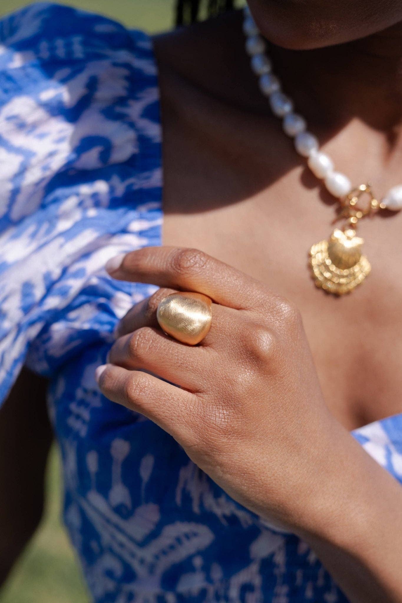 Gwyneth Ring - Brushed Gold - 18k Plated - WS