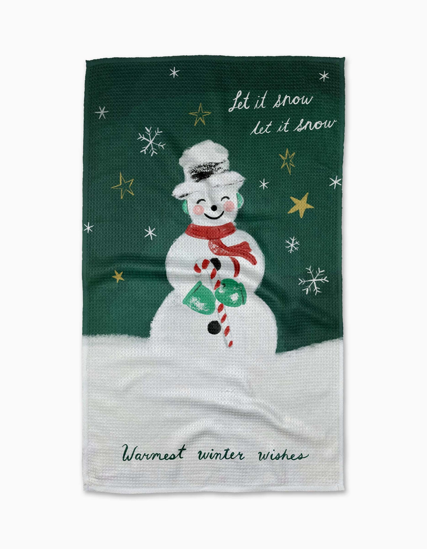 Vintage Snowman Tea Towel