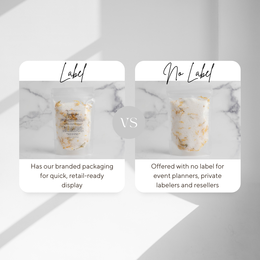 Botanical Bath Soaks | Pouch | Branded & Unlabeled