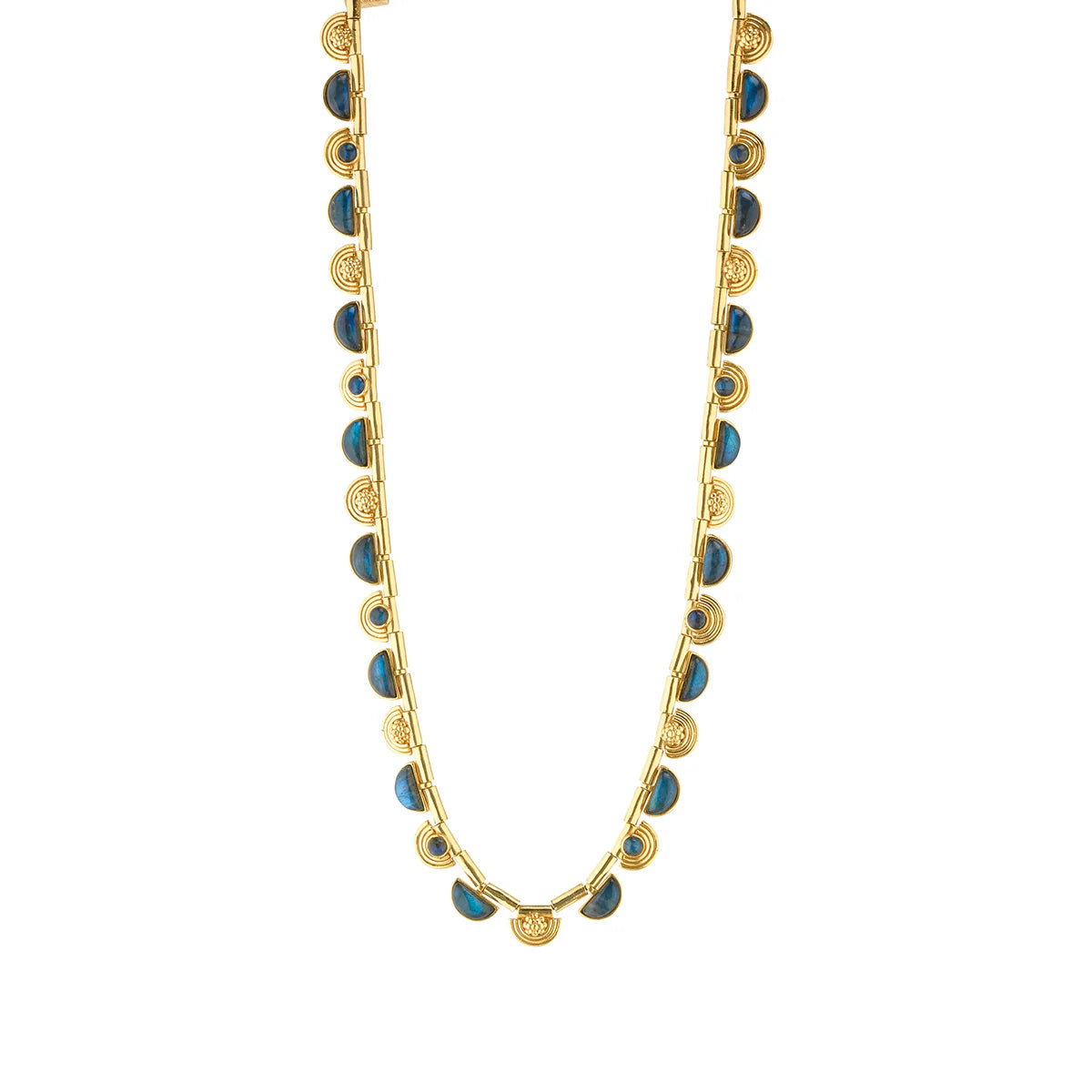Cleopatra Riviere Necklace - Blue Labradorite