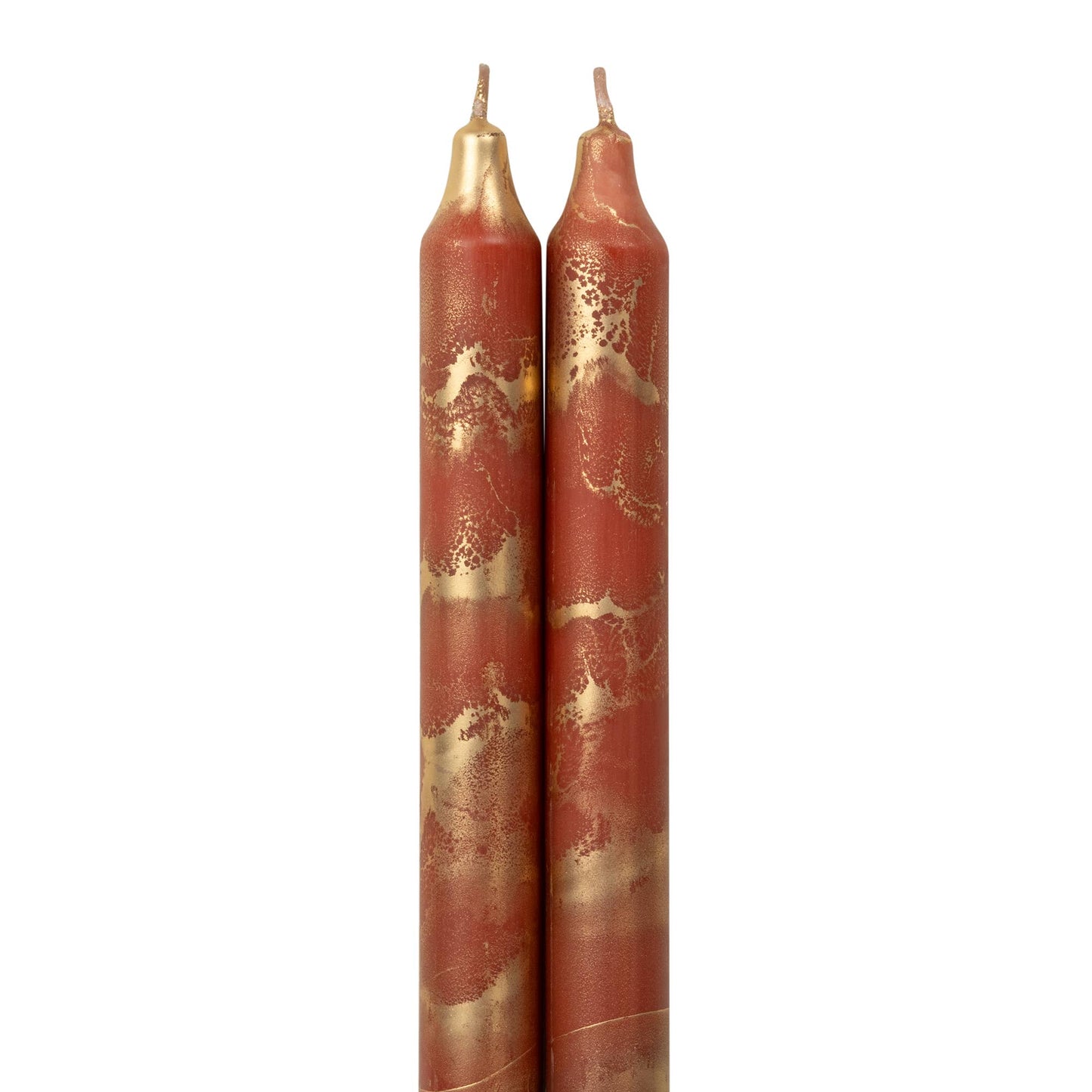 12" Decorative Taper 2pk with Gold