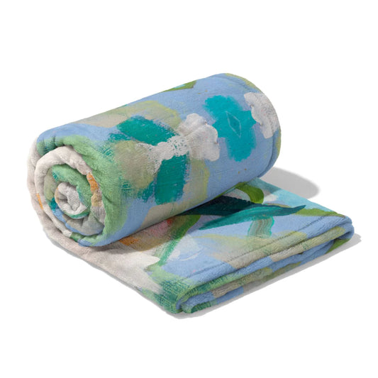 Island House Fleece Blanket | Laura Park