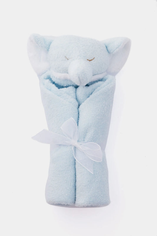Blue Elephant Lovie Blanket
