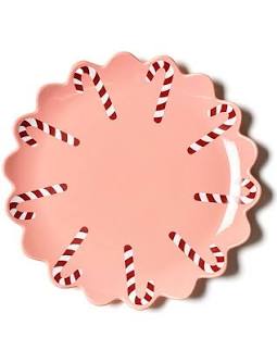Candy Cane Scallop Platter Provence
