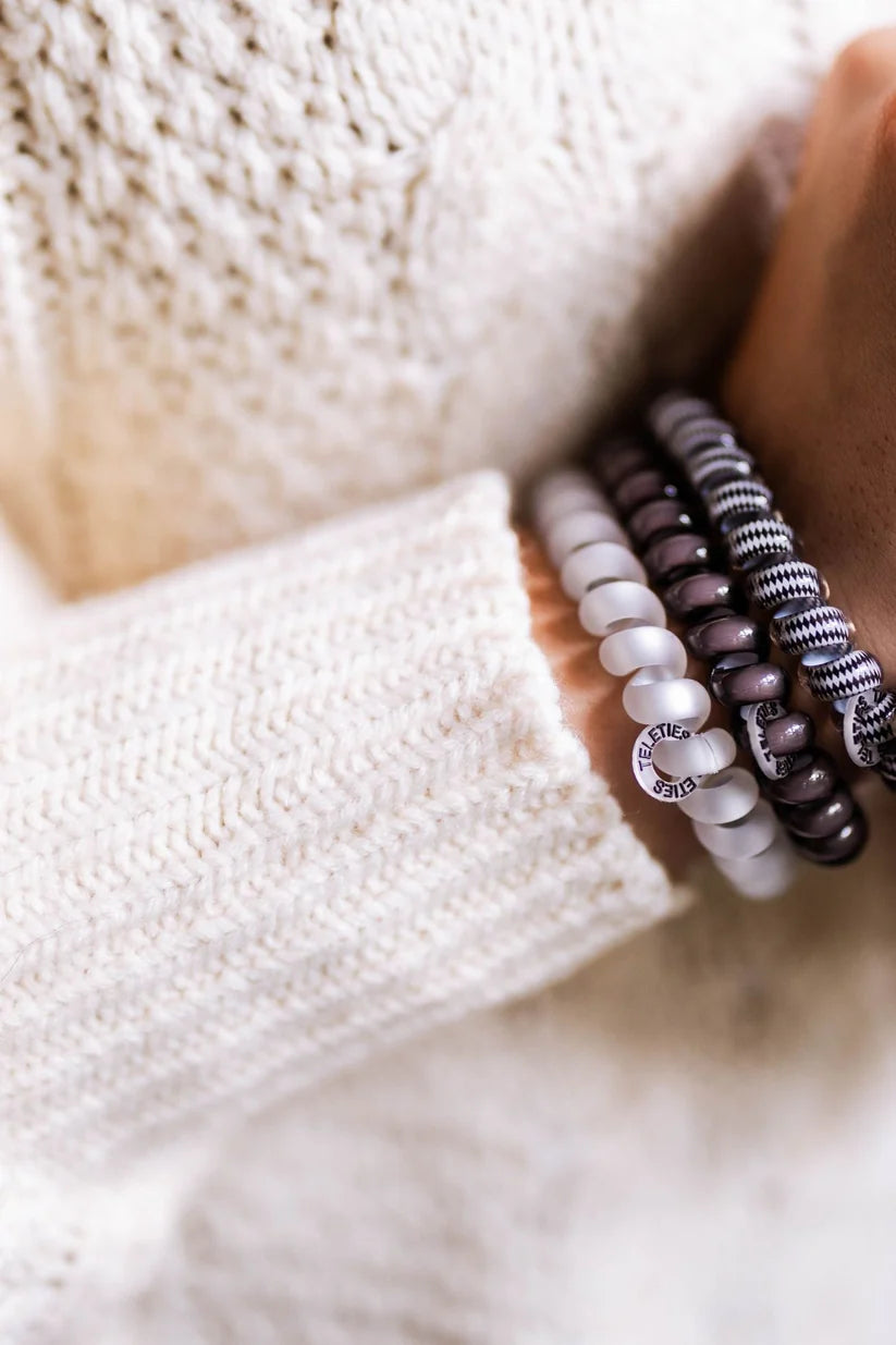Silver Flames Large Hair Ties
