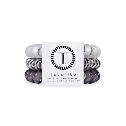 Silver Flames Large Hair Ties