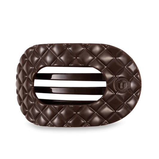 Truly Taupe Quilted Round Clip