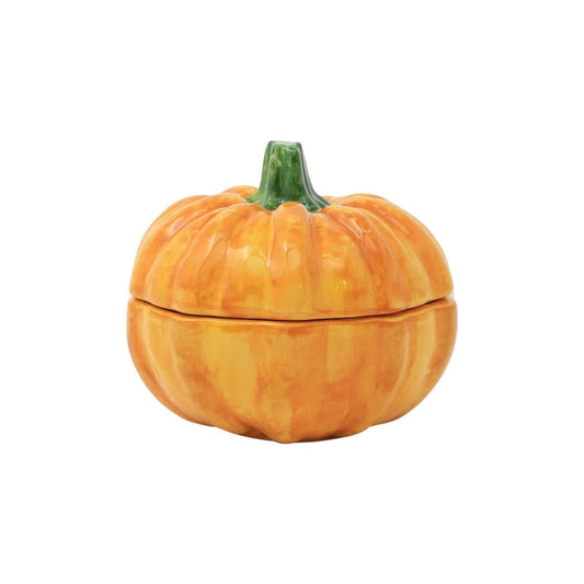 Pumpkins Figural Covered Small Pumpkin