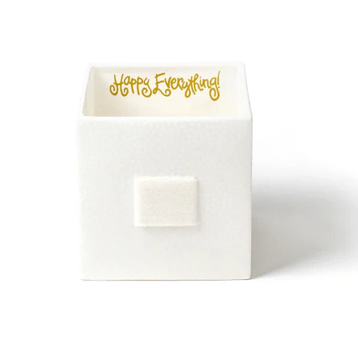 White Small Dot Medium Nesting Cube